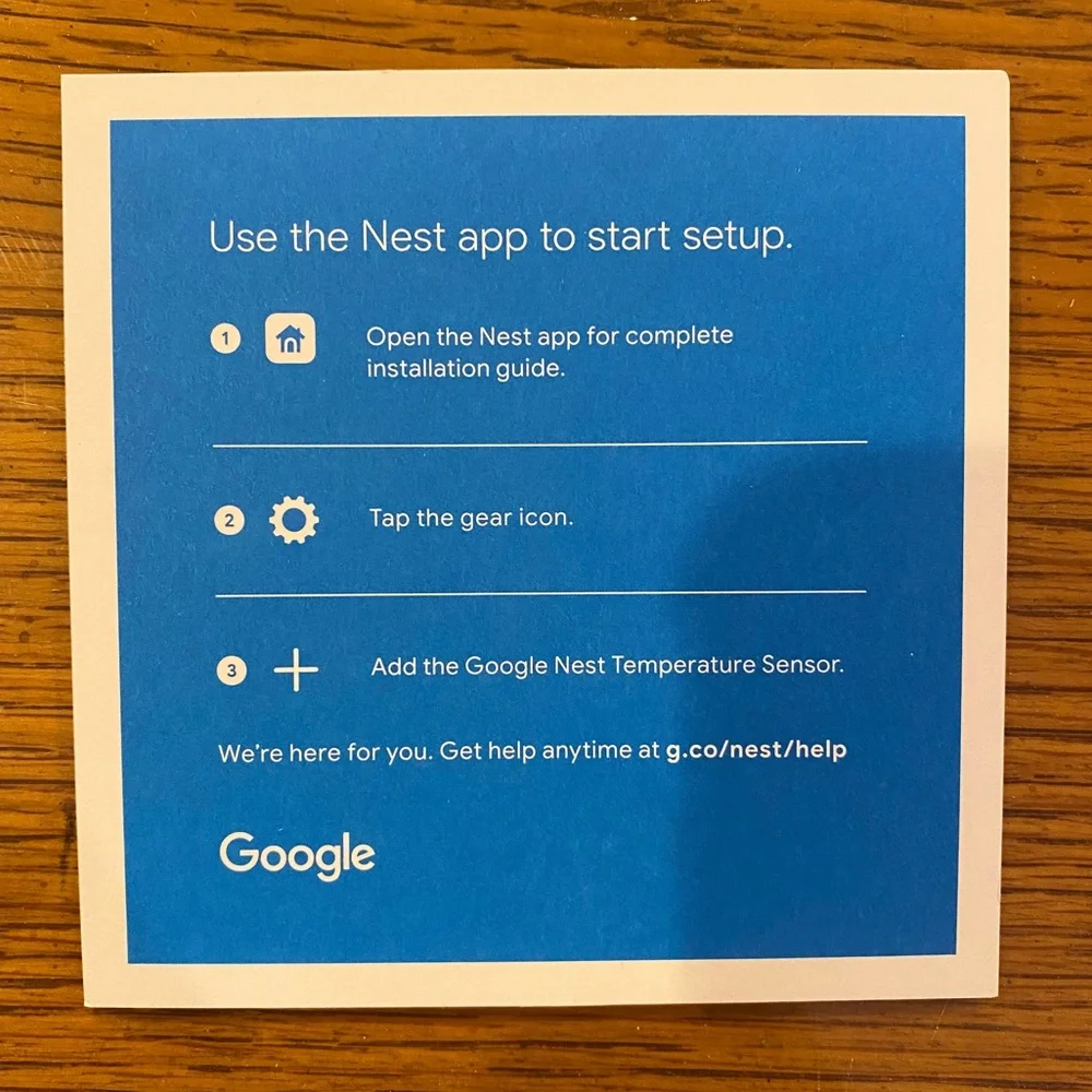 Google Nest Temp Sensor – White (New)
